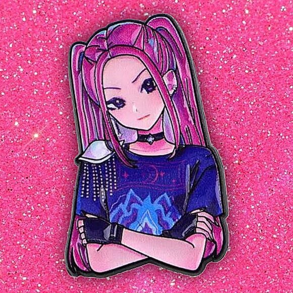 Netflix Huntrix KPOP Demon Hunters Anime Style Mira Pin Collectible Edition - Picture 2 of 3